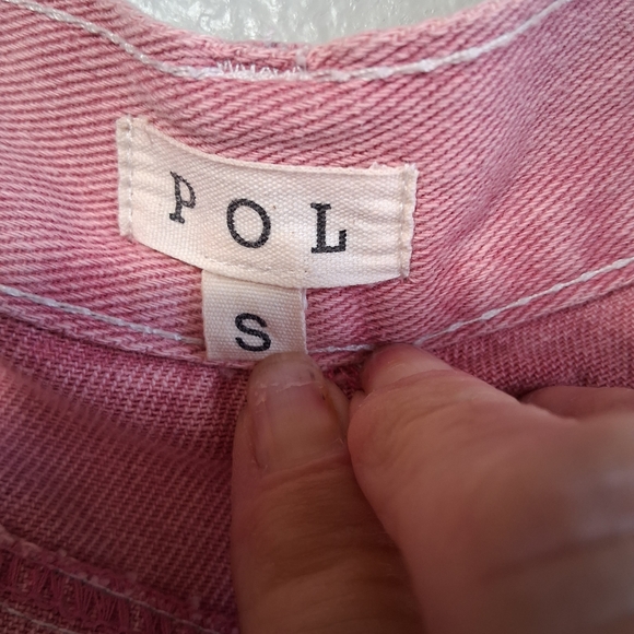 POL Pearl Jeans Pink Embellished Denim Statement High Rise Size Small - Picture 7 of 16